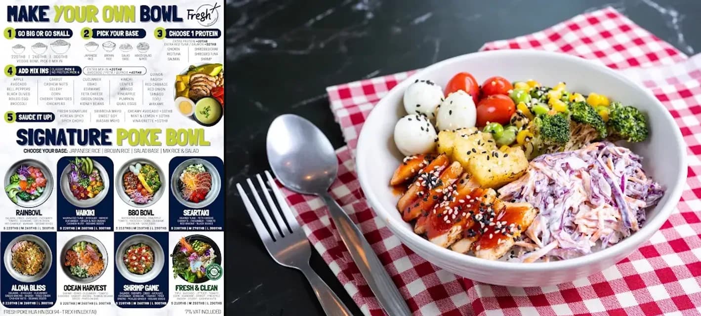 FRESH Poke & Açai Bowls, açai & smoothie bowls in Hua Hin